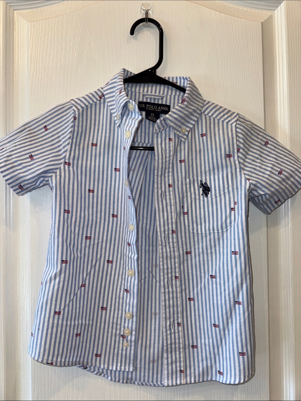 U.S. Polo Assn. Boys' Blue Striped Button-Down Shirt